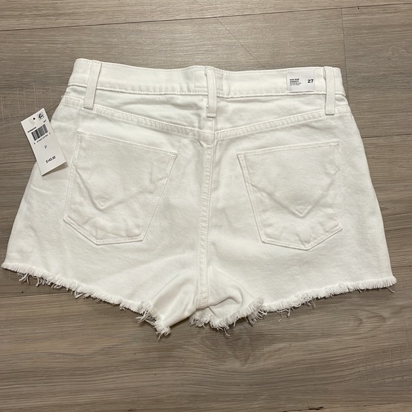 NWT HUDSON Zoeey high rise exposed button stretch shorts size 27 - Picture 7 of 7